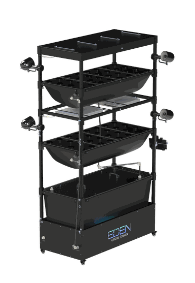 ET200-60  Double Deck Grow Tower with 60 Gal. Reservoir